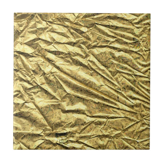 Carreau Feuille d'or brillante (Devant)