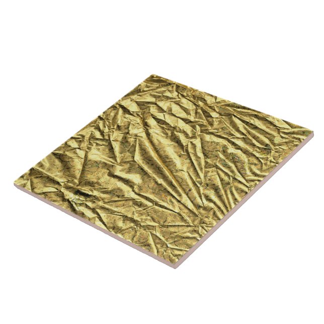 Carreau Feuille d'or brillante (Côté)