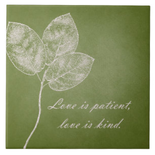 Carreau Feuille grunge vert