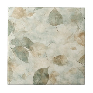 Carreau Feuille pressée inspirée de l'ancien dans des coul