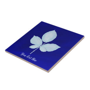 Carreau Feuilles de brique d'impression Cyano