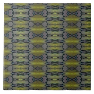 Carreau Feuilles de mousse d'herbe verte géométrique