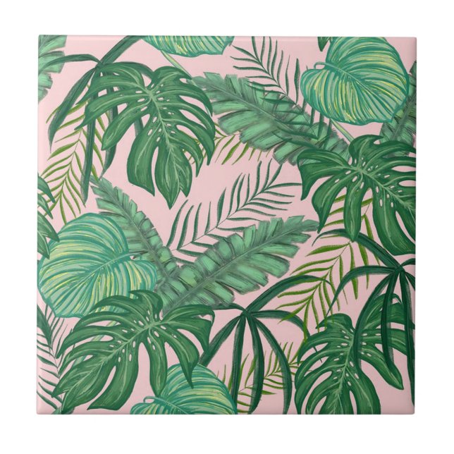 Carreau Feuilles tropicaux (Devant)