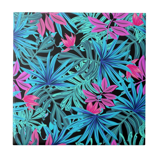 Carreau Feuilles tropicaux (Devant)