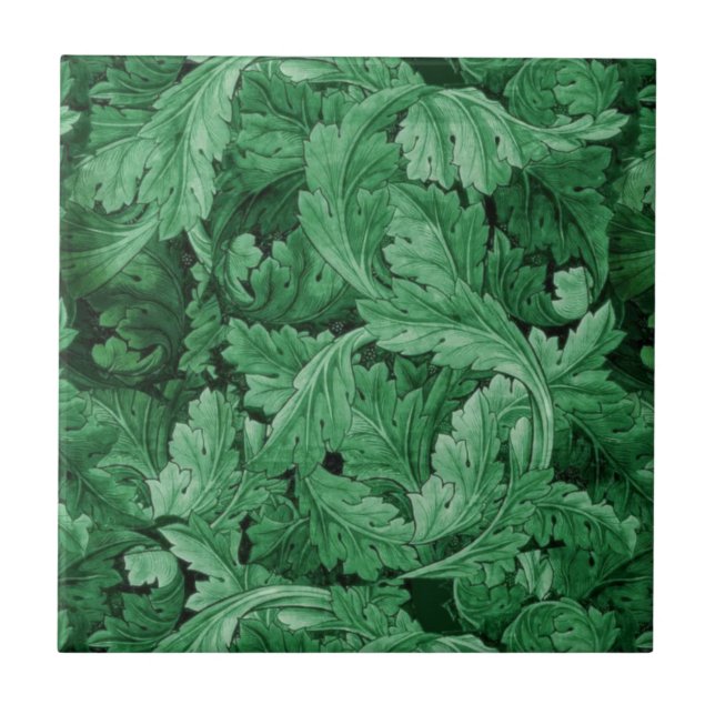 Carreau Feuilles verts (par William Morris) (Devant)