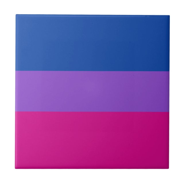 Carreau Fierté bisexuelle, Gras, FIERTÉ LGBTQ (Devant)