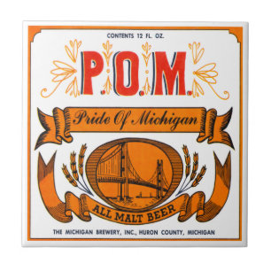Carreau Fierté de tuile de bière du Michigan