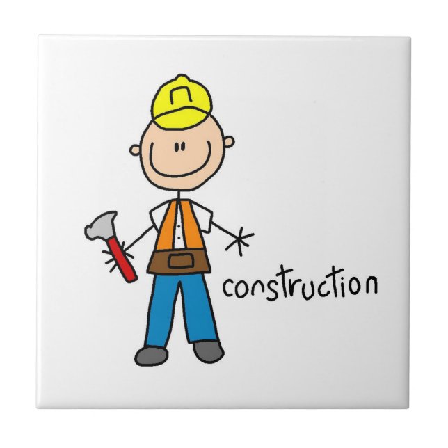 Carreau Figure de bâton de construction (Devant)