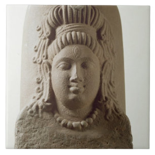Carreau Figure d'Ekamukha Siva-Linga du temple à K