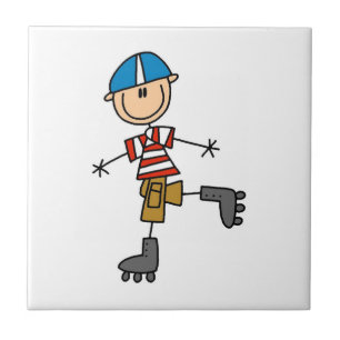 Carreau Figure du bâton de patinage à rouleaux