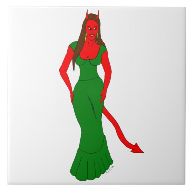 Carreau fille diable (Devant)