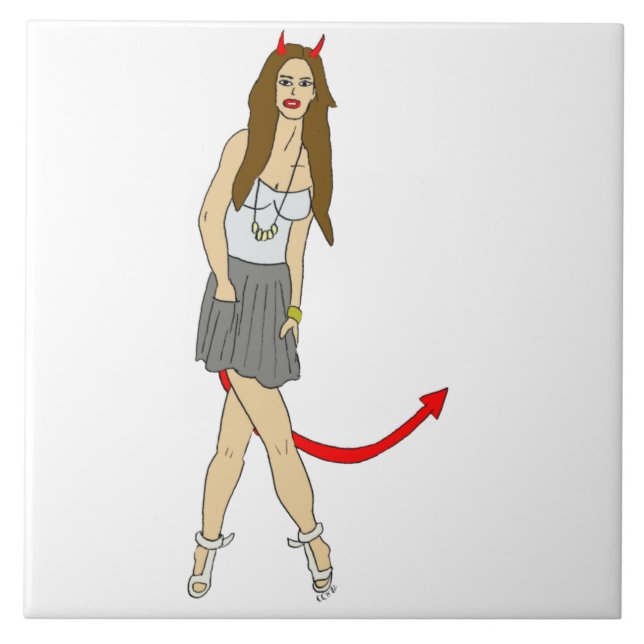Carreau fille diable (Devant)