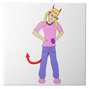 Carreau fille diable