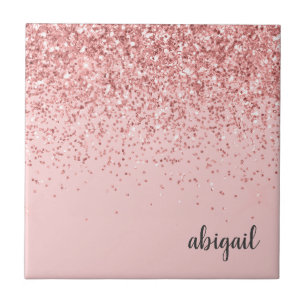 Carreau Fille Parties scintillant Blush rose étincelle Fêt