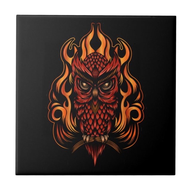 Carreau Fire owl (Devant)