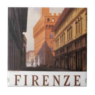 Carreau Firenze, Florence, Palazzo Vecchio, Italie vintage