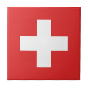 Carreau Flag of Switzerland - Suisse - Suisse - Svizzera