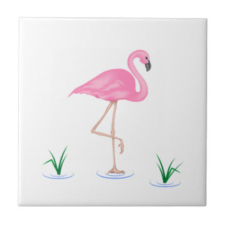 Carreau Flamant rose rose