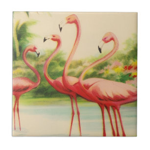 Carreau Flamants Rétro