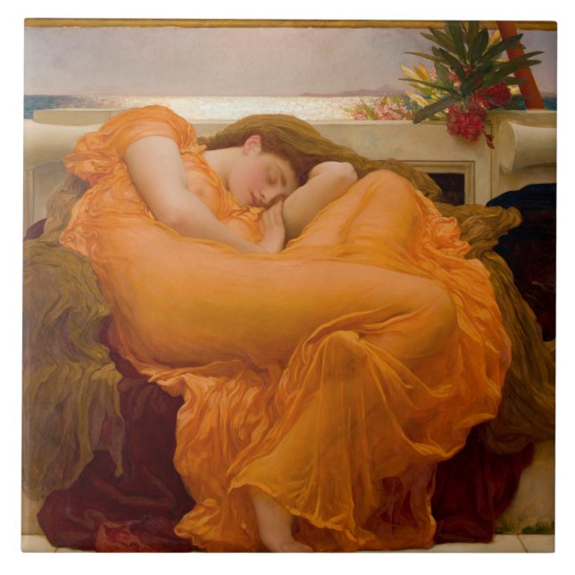 Carreau Flaming June (par Frederic Leighton) (Devant)