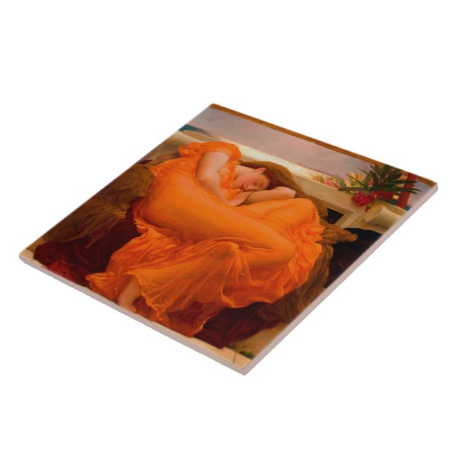 Carreau Flaming June par Lord Frederic Leighton (Côté)