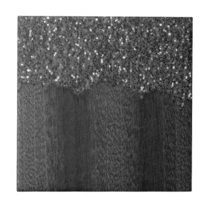 Carreau Flamme blanc noir brille bois rustique