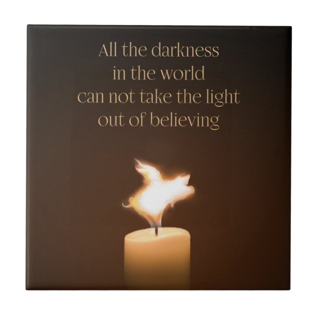 Carreau flamme de bougie de cochon volant (Devant)