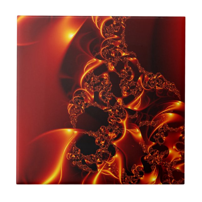 Carreau Flamme fractale (Devant)