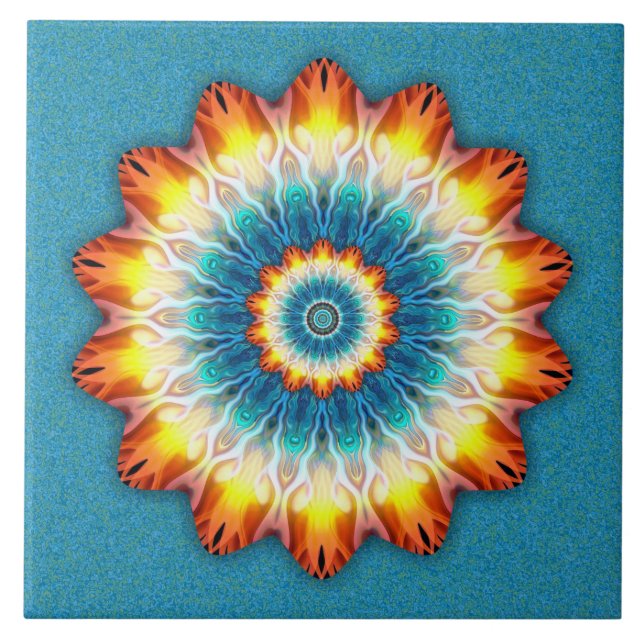 Carreau Flamme orange (Devant)