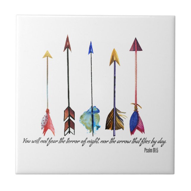 Carreau Flèche Psaume 91 (Devant)