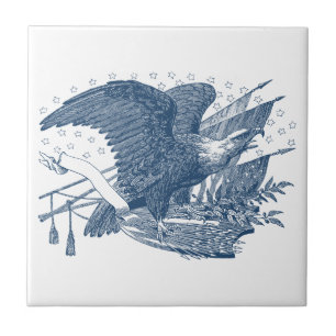 Carreau Flèches criardes patriotiques vintages de drapeau