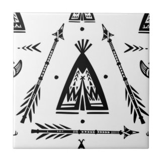 Carreau Flèches de Wigwam amérindiennes