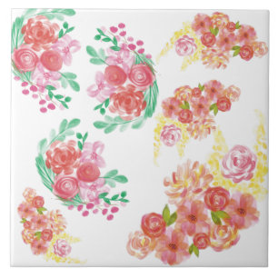Carreau Fleur aquatique