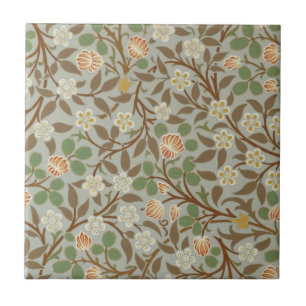 Carreau Fleur botanique de trèfle William Morris