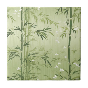 Carreau Fleur de bambou sereine asiatique  (1)