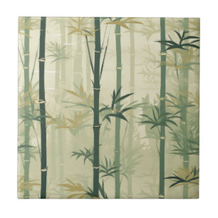 Carreau Fleur de bambou sereine asiatique  (3)