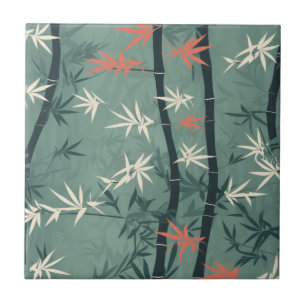 Carreau Fleur de bambou sereine Asiatique  (7)