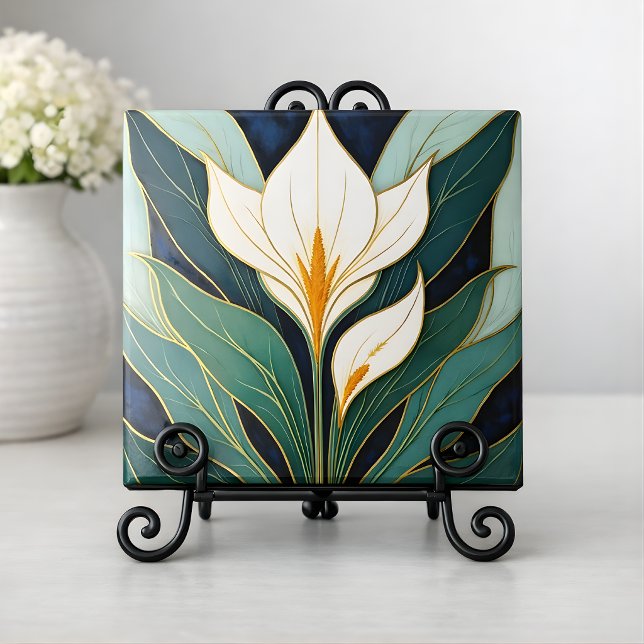 Carreau Fleur de calla Art déco (Créateur téléchargé)