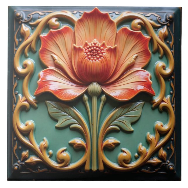 Carreau Fleur de Citrus Brillante (Devant)