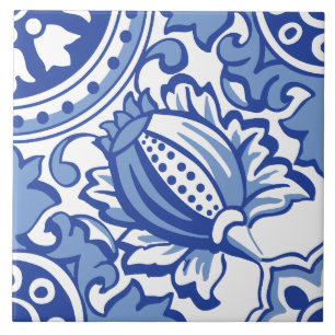 Carreau Fleur de grenade
