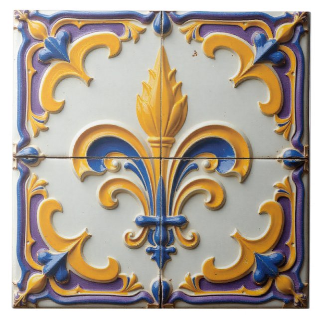 Carreau Fleur de la Couronne (Devant)