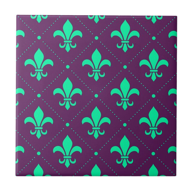 Carreau Fleur de Lis Motif (Devant)