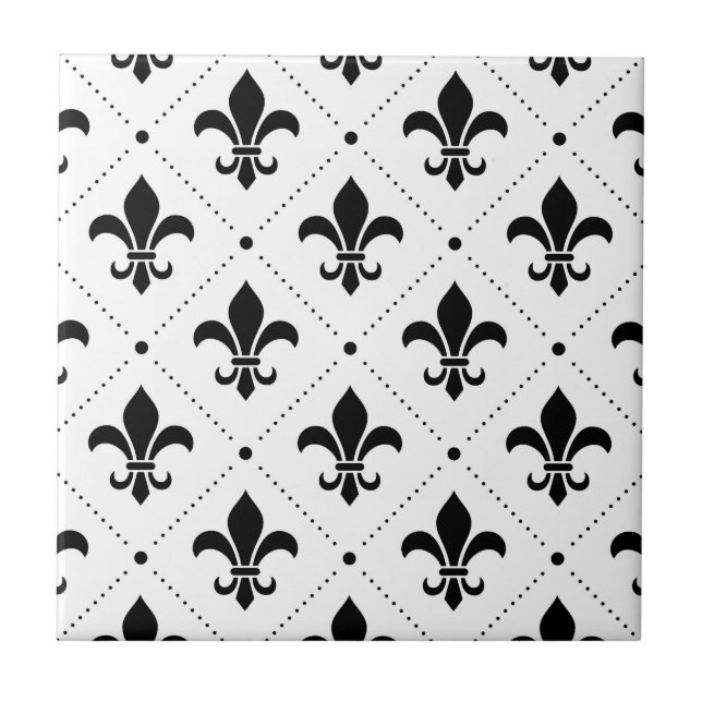 Carreau Fleur De Lis Pattern (Devant)