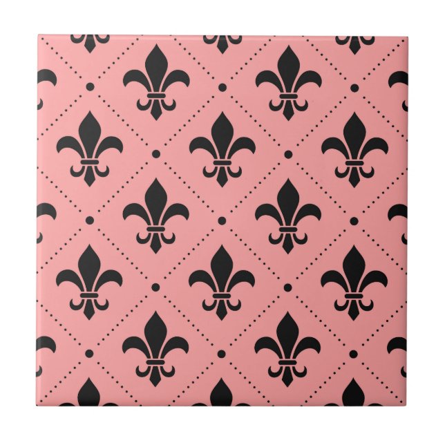 Carreau Fleur De Lis Pattern (Devant)