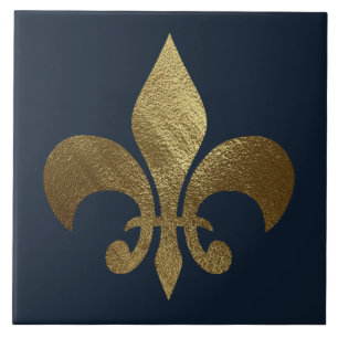 Carreau Fleur de Lis Royale en Or
