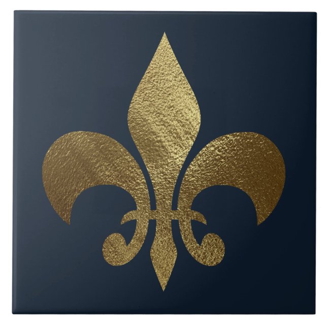 Carreau Fleur de Lis Royale en Or  (Devant)