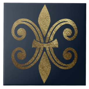 Carreau Fleur de Lis Royale Or