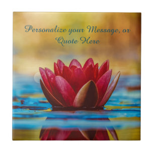 Carreau Fleur de Lotus dans l'Eau Méditation Zen Personnal