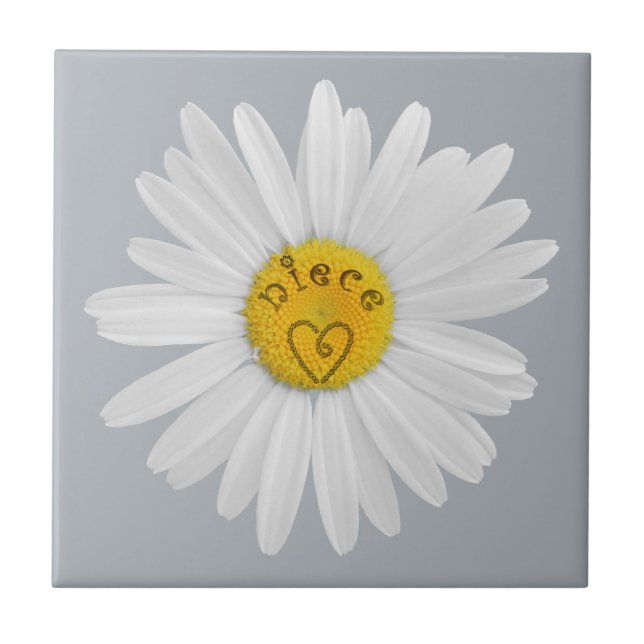 Carreau Fleur de marguerite pour Arrière - plan de la Pers (Devant)
