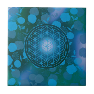 Carreau fleur de vie, chakra, zen, géométrique sacrée,